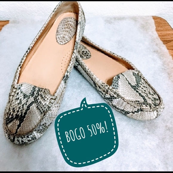 Cole Haan Shoes - Cole Haan 🐍 snake skin print loafers 8.5